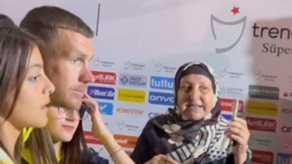 Džeko ljubimac navijača u Turskoj: Pogledajte kako je oduševio jednu nanu