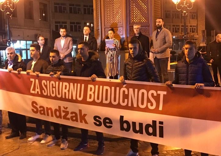 U Sandžaku održani protesti protiv negiranja genocida u BiH