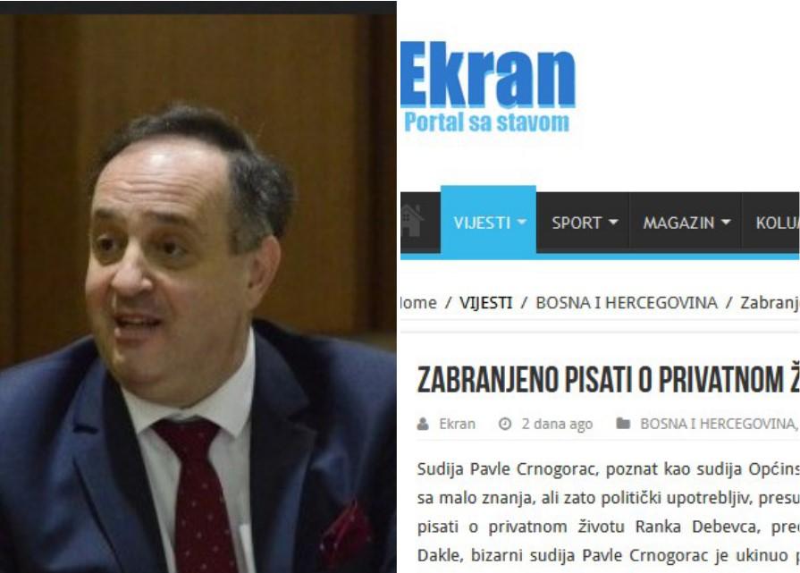 Portal EKRAN tvrdi: Dodikov sudija presudio "Dnevnom avazu"