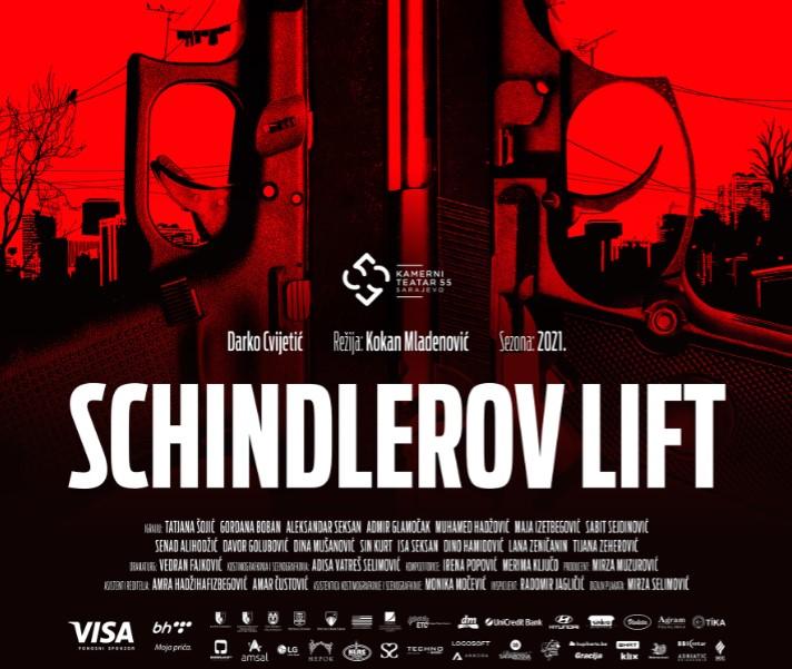Plakat predstave "Schindlerov lift" - Avaz