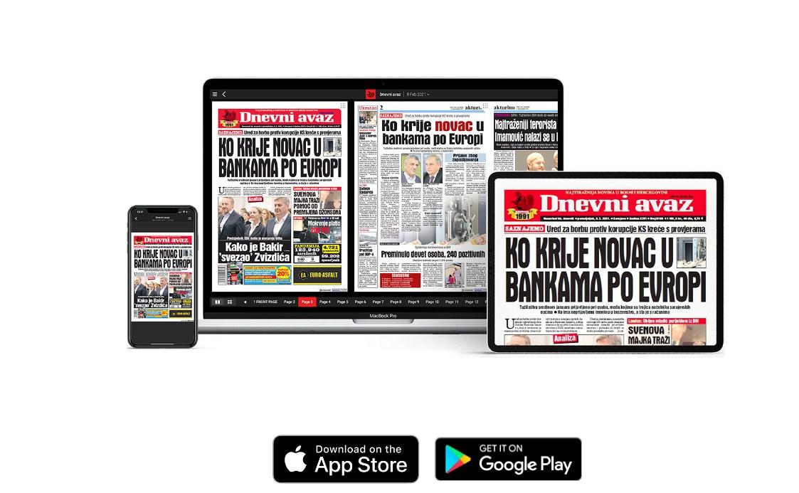 Digitalno izdanje "Dnevnog avaza" od sada možete čitati i na mobitelu, tabletu ili računaru