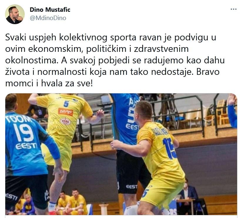 Objava Dine Mustafića - Avaz