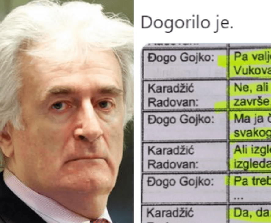 Suljagić objavio stenogram: Karadžić i Đogo o bržem uništavanju Vukovara