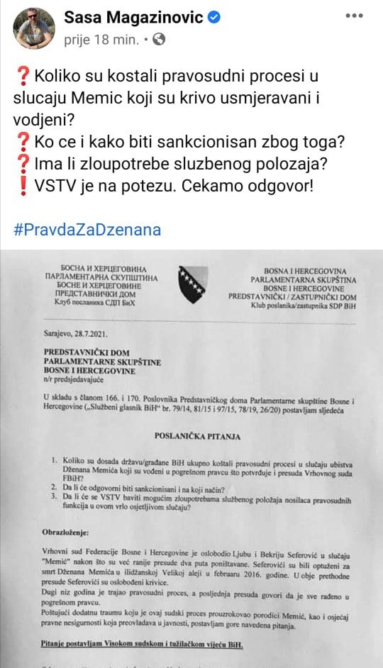 Magazinović: Ko će biti sankcionisan - Avaz