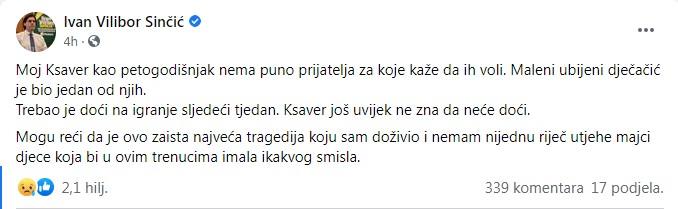 Potresan status na Facebooku - Avaz