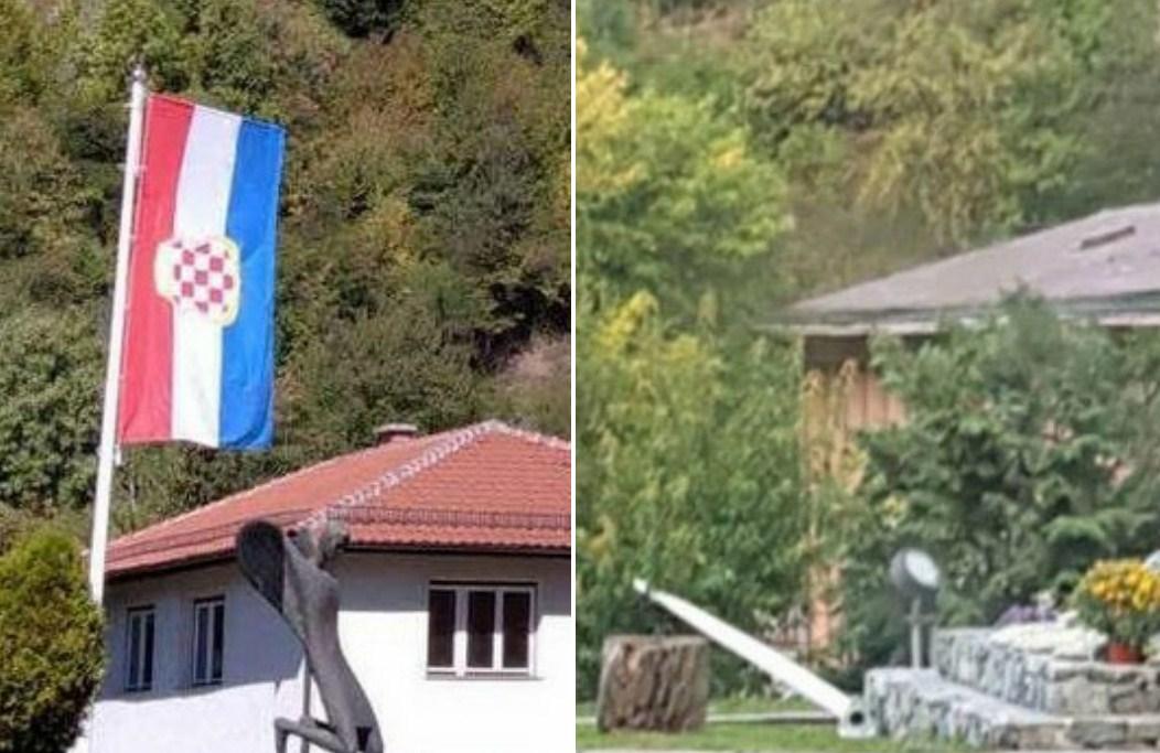 Uklonjena zastava tzv. "Herceg-Bosne" u centru Vareša