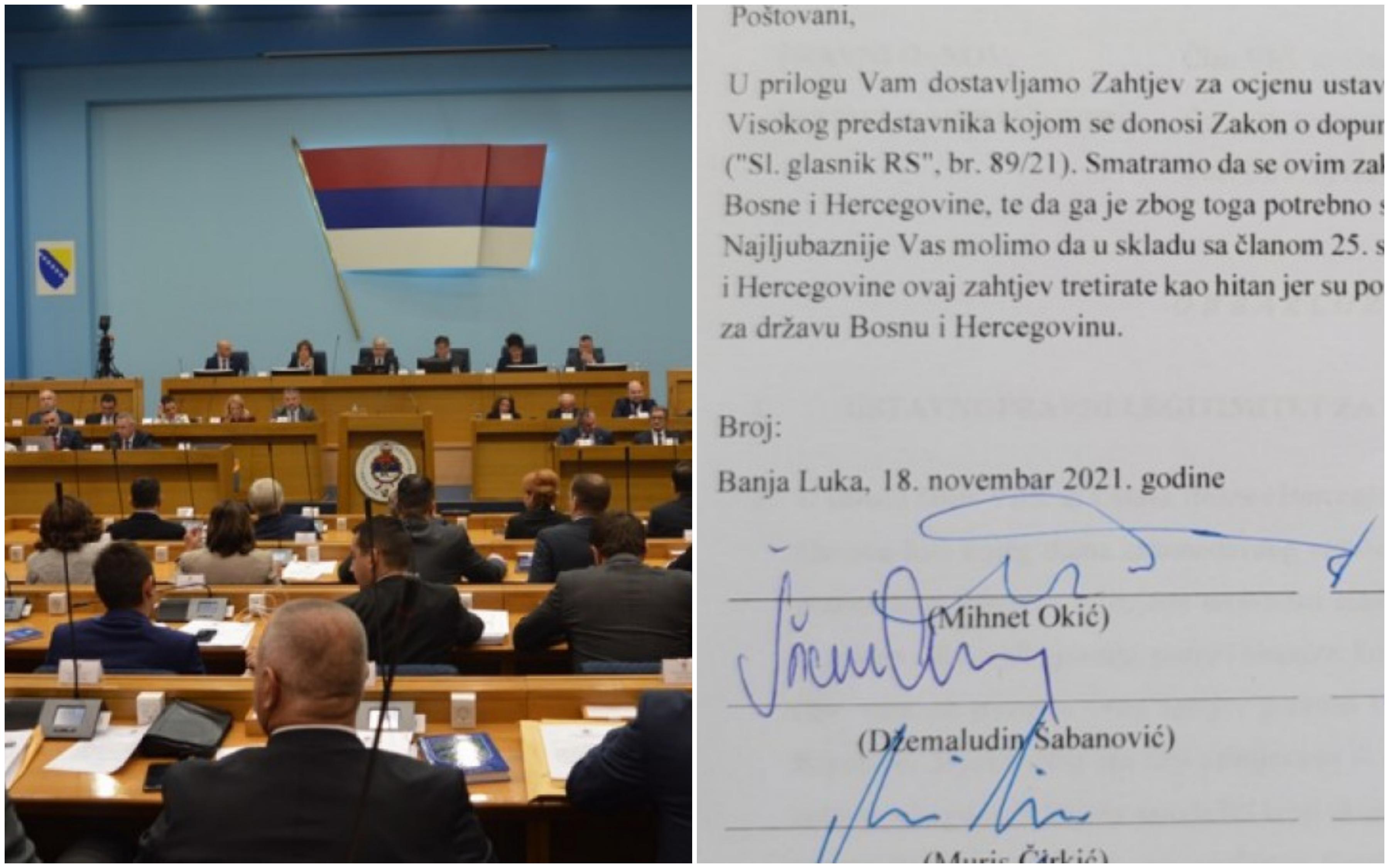 Klub Bošnjaka u Vijeću u naroda Republike Srpske, kao ovlašteni predlagač, podnio je apelaciju Ustanovnom sudu BiH - Avaz