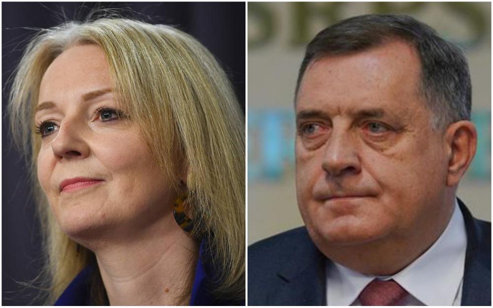 Trus: Velika Britanija je zabrinuta zbog onog što radi Milorad Dodik