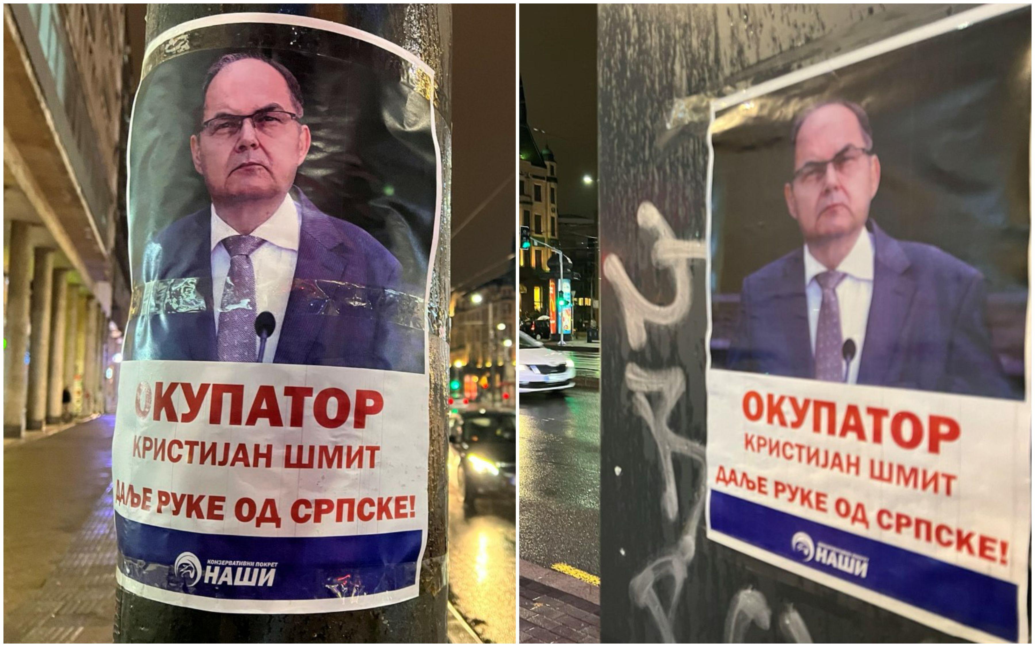 Plakati na kojima Kristijana Šmita nazivaju "okupatorom" - Avaz