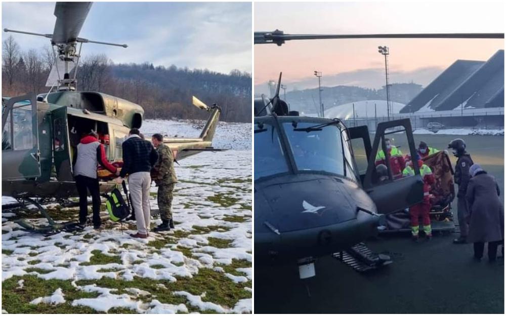 Muškarac evakuisan helikopterom Agusta Bell 212 - Avaz