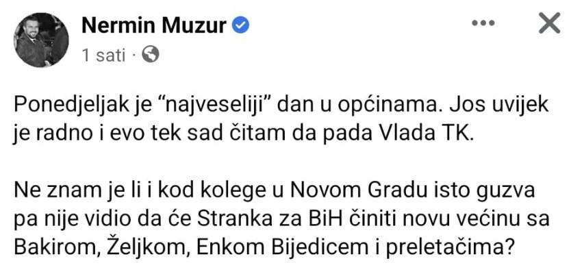 Status načelnika Muzura - Avaz