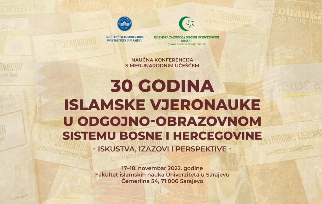 Konferencija će biti održana na Fakultetu islamskih nauka - Avaz