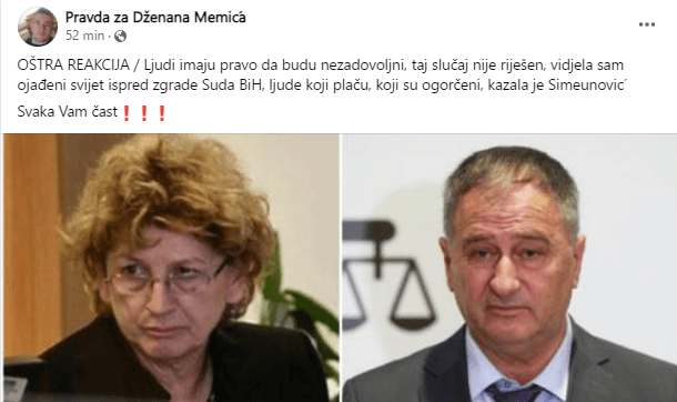 Reakcija na izjavu Biljane Simeunović, potpredsjednice VSTV-a - Avaz