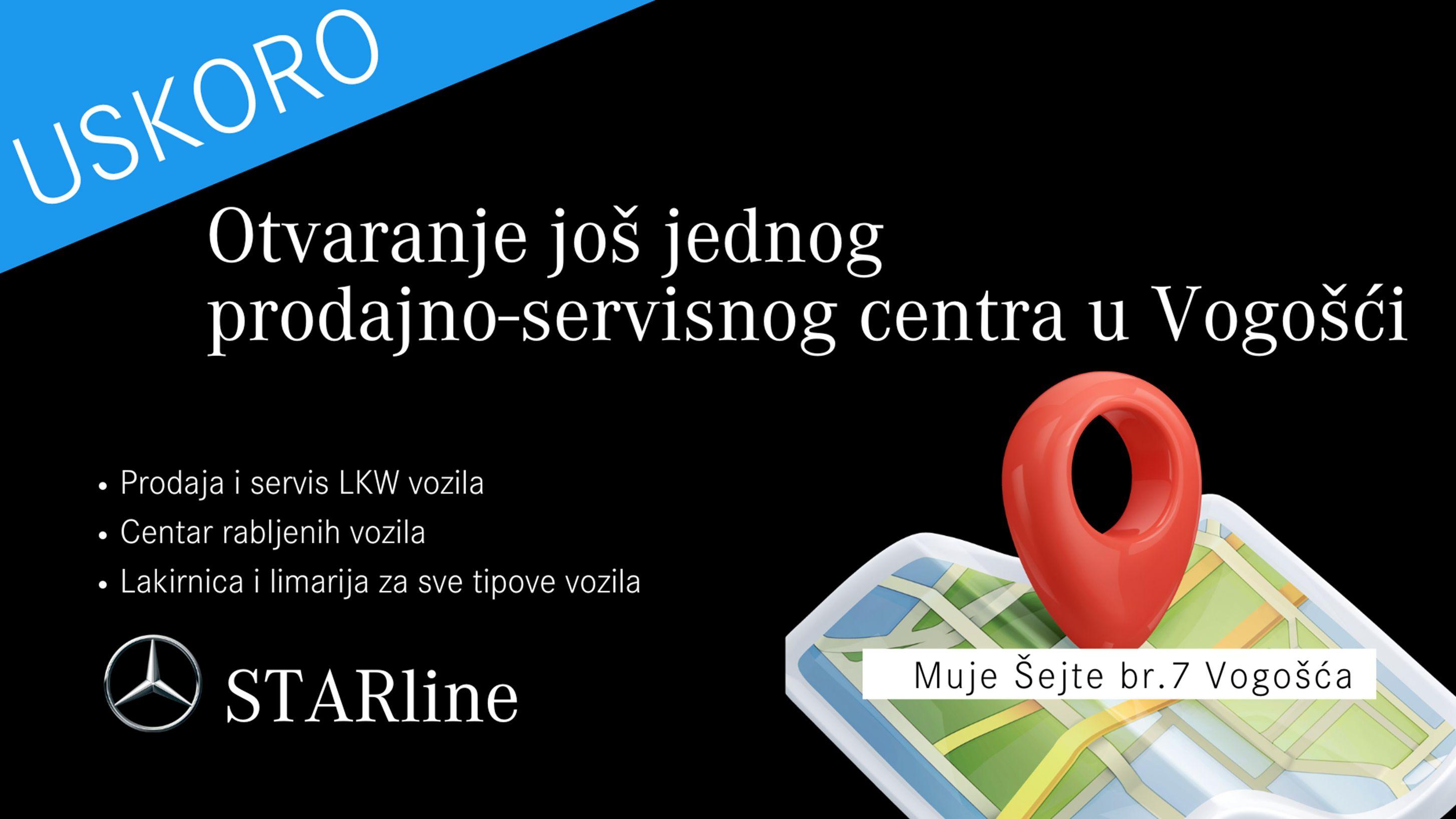 STARline Sarajevo otvara još jedan prodajno-servisni centar u Vogošći