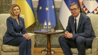 Vučić u razgovoru sa Olenom Zelenskom istakao spremnost Srbije da pruži pomoć stanovništvu Ukrajine