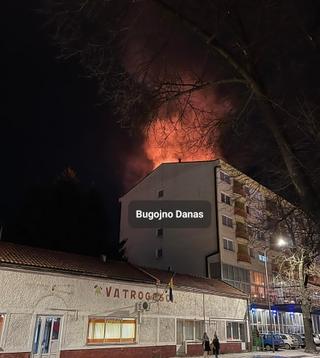 Požar u Bugojnu: Gorjela zgrada