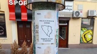 Karton revolucija: Preuzimamo odgovornost za plakate o podjeli BiH za koju se borimo!