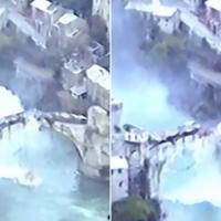Objavljeni dosad neviđeni snimci rušenja Starog mosta