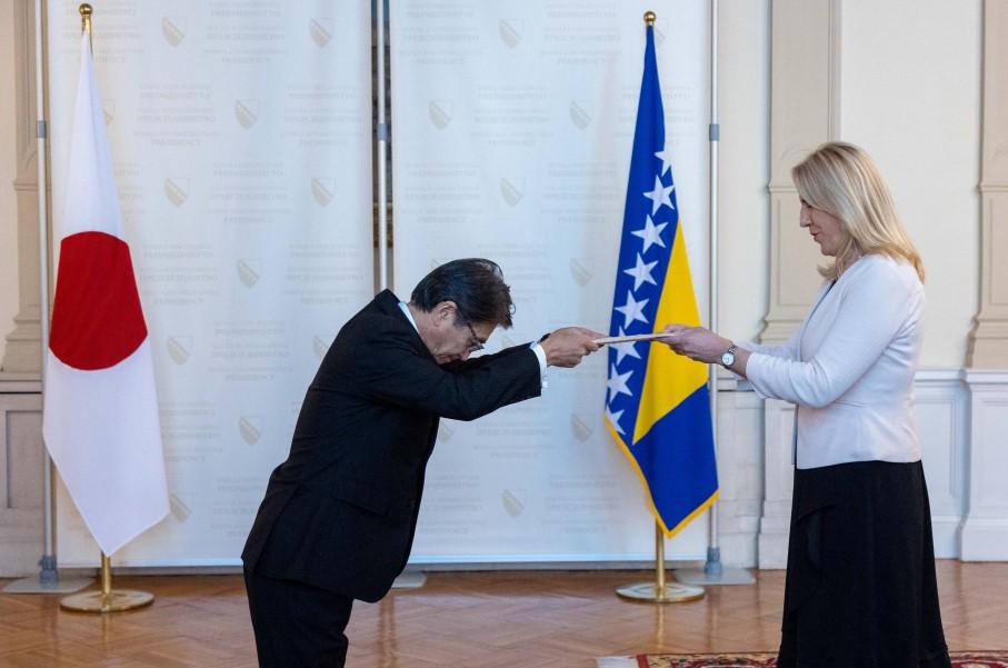 Cvijanović primila akreditivno pismo novoimenovanog ambasadora Japana u BiH