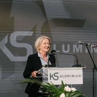 Borjana Krišto na svečanom otvaranju fabrike KS Aluminium
