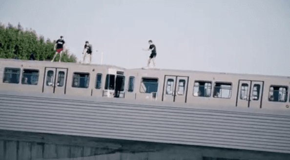 Skočili iz voza u pokretu u Dunav: Pogledajte video