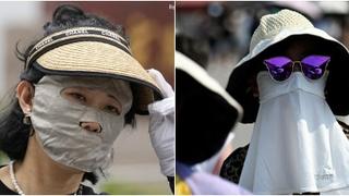 Uzavreli asfalt u Pekingu donio i novu modu: "Facekini" postao najtraženija roba