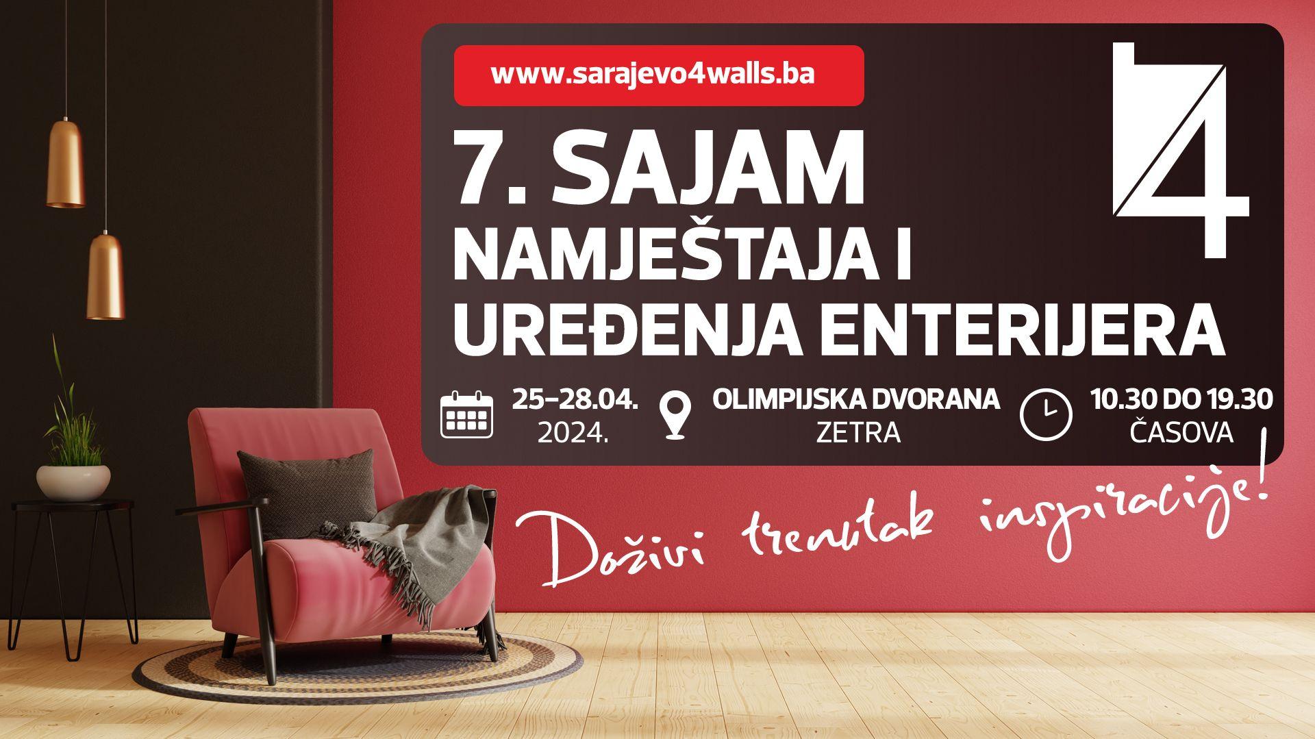 Sve je spremno za početak 7. Međunarodnog sajma namještaja Sarajevo4walls – s4w 2024