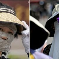 Uzavreli asfalt u Pekingu donio i novu modu: "Facekini" postao najtraženija roba