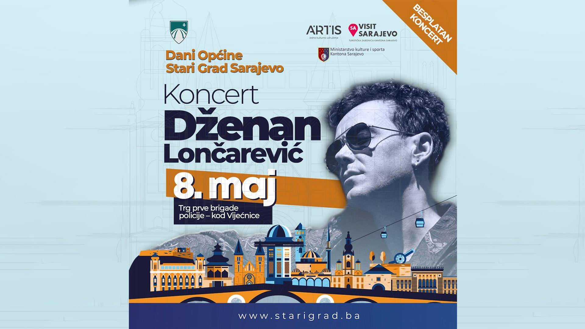 Poklon za građane: Večeras besplatan koncert Dženana Lončarevića 